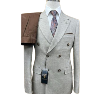 Costume Homme Gris Clair Croisé
