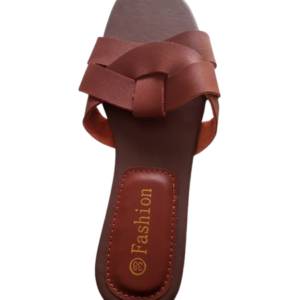 Mules Femme à Bride Croisée en Similicuir