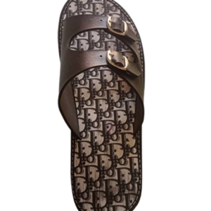 Mules Homme Dior à Boucle en Cuir